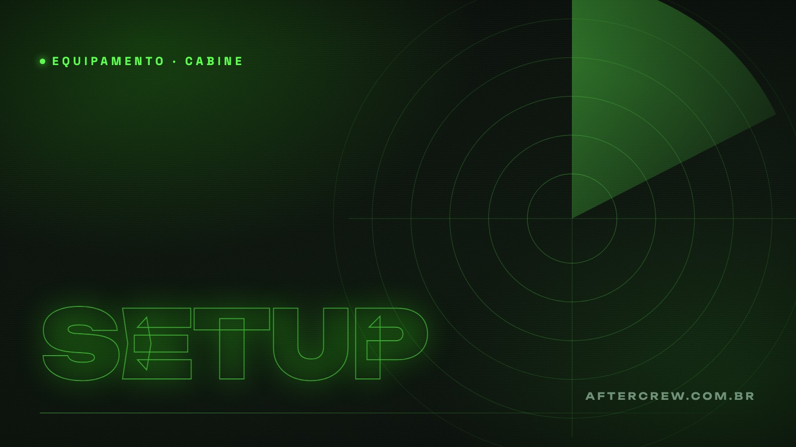 Arte editorial com toca-discos estilizado e a palavra SETUP em verde neon