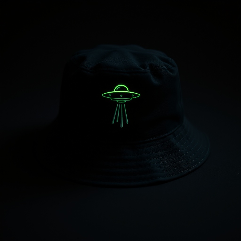 Bucket hat preto com bordado